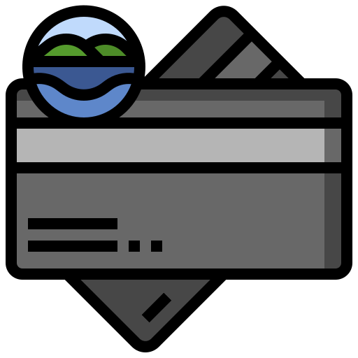 karta kredytowa Surang Lineal Color ikona