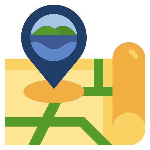 Map Surang Flat icon