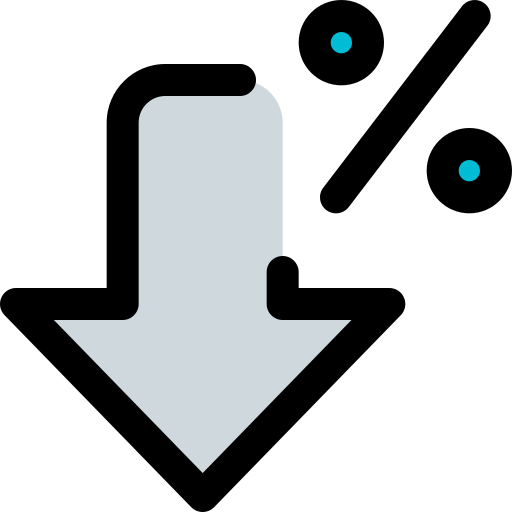 Arrow Pixel Perfect Lineal Color icon