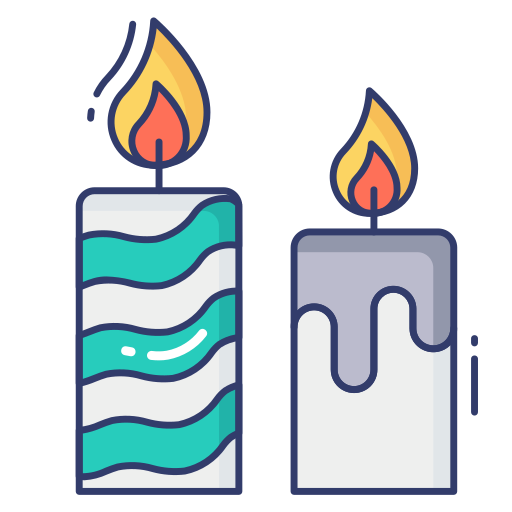 Candles Dinosoft Lineal Color icon
