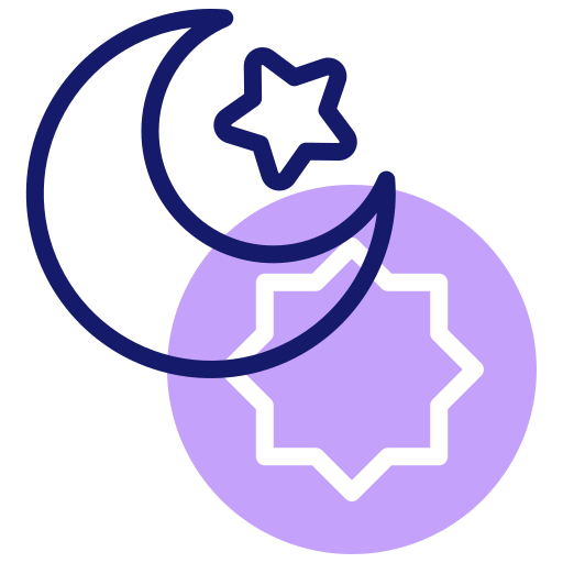 イスラム教 Inipagistudio Lineal Color icon