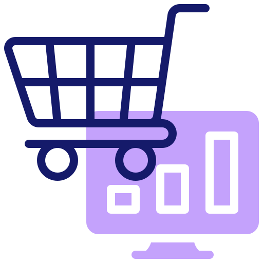 Shopping cart Inipagistudio Lineal Color icon