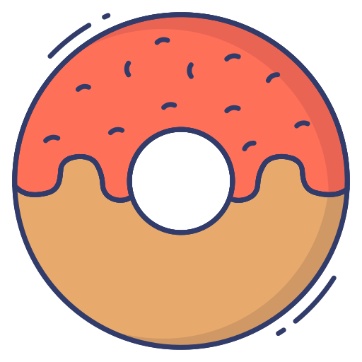 donut Dinosoft Lineal Color Icône