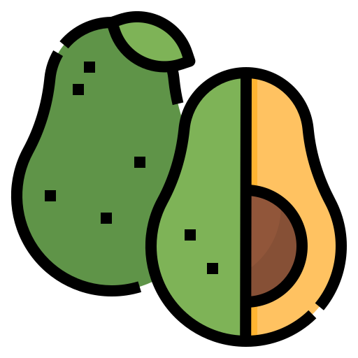 avocado Aphiradee (monkik) Lineal Color icona
