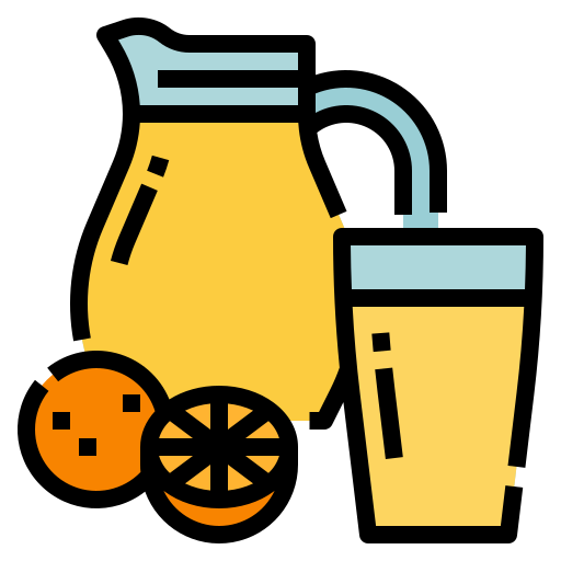 sok pomarańczowy Aphiradee (monkik) Lineal Color ikona