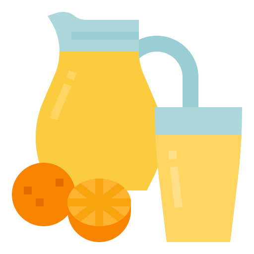 sok pomarańczowy Aphiradee (monkik) Flat ikona