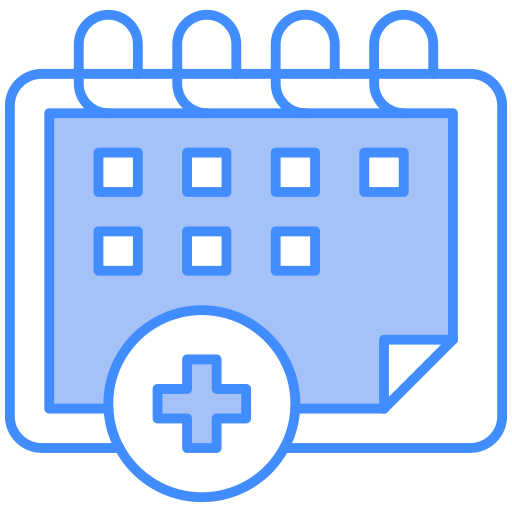 의료 예약 Generic Blue icon