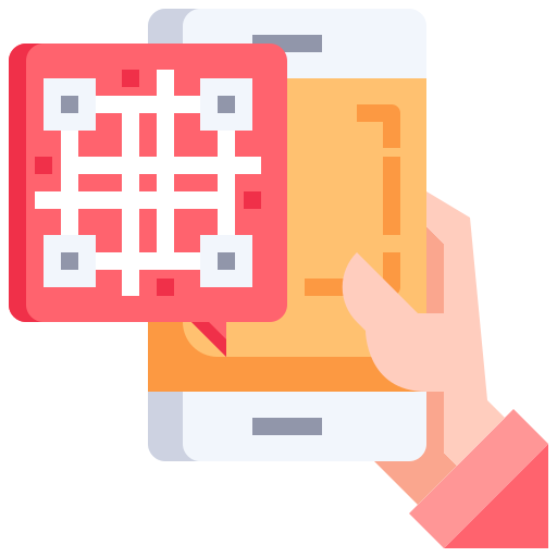 código qr Justicon Flat icono