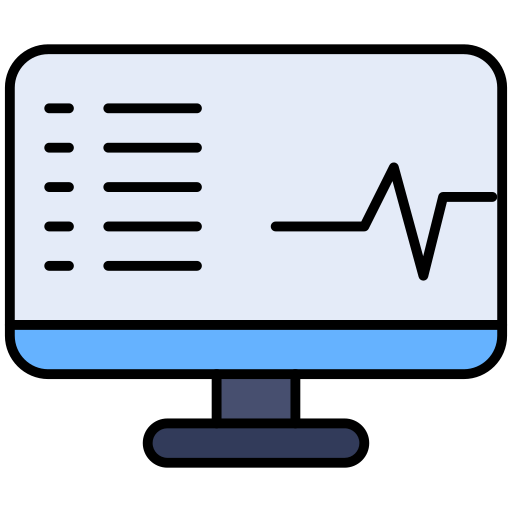 Heart rate monitor Generic Outline Color icon