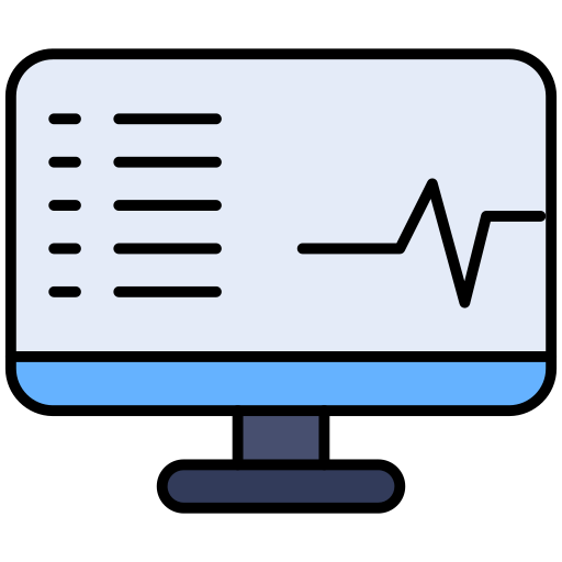 moniteur de fréquence cardiaque Generic Outline Color Icône