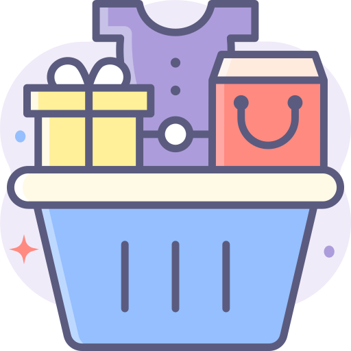 Shopping basket SBTS2018 Lineal Color icon