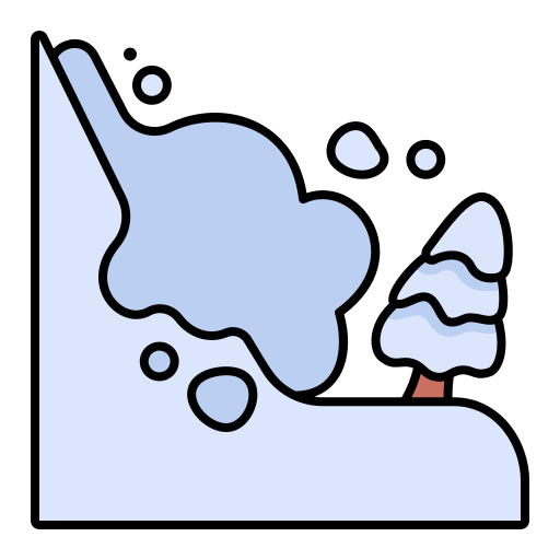 Snow avalanche Generic Outline Color icon