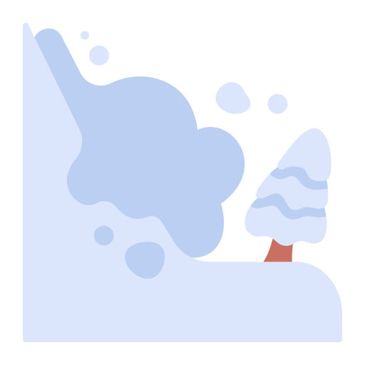 avalancha de nieve Generic Flat icono