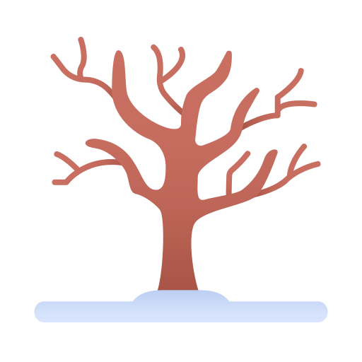 Winter tree Generic Flat Gradient icon