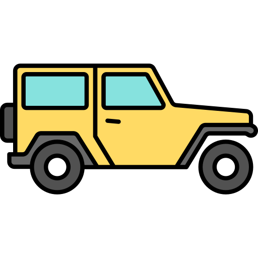 jeep Generic Thin Outline Color icona