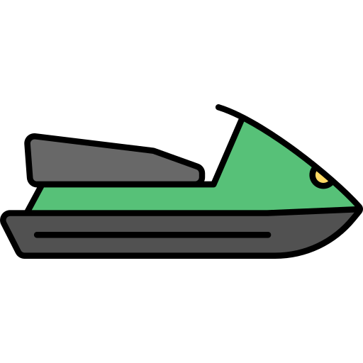 Jet ski Generic Thin Outline Color icon