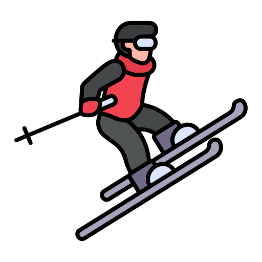 Skiing Generic Outline Color icon