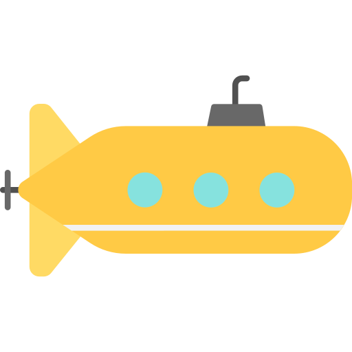 onderzeeër Generic Flat icoon