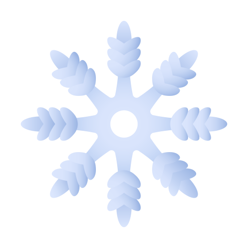 Снежинка Generic Flat Gradient иконка