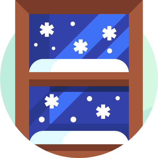 降雪 Detailed Flat Circular Flat icon