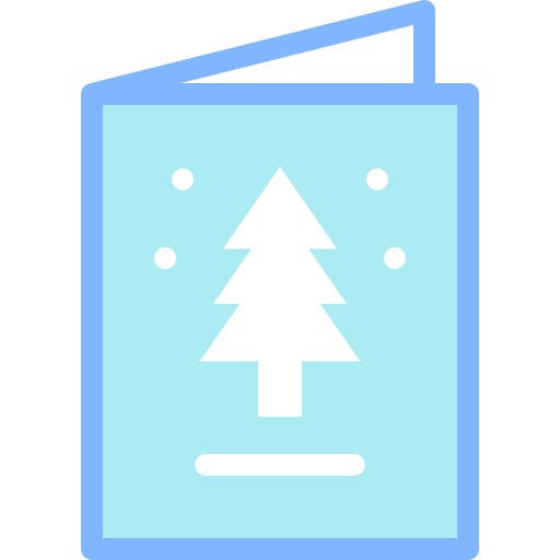 kartka świąteczna Detailed color Lineal color ikona