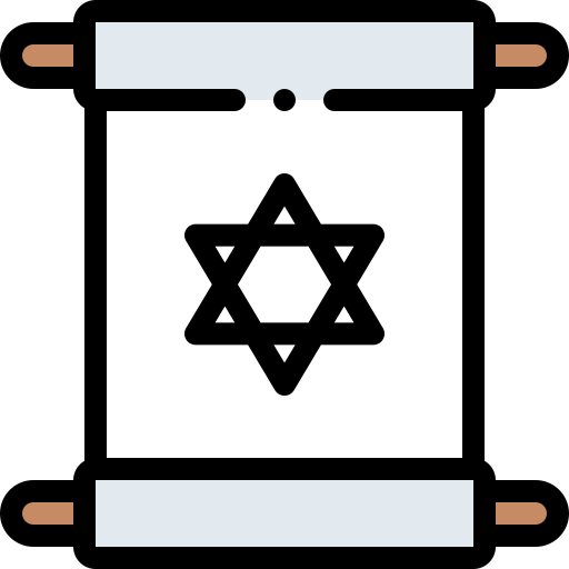 Torah Detailed Rounded Lineal color icon