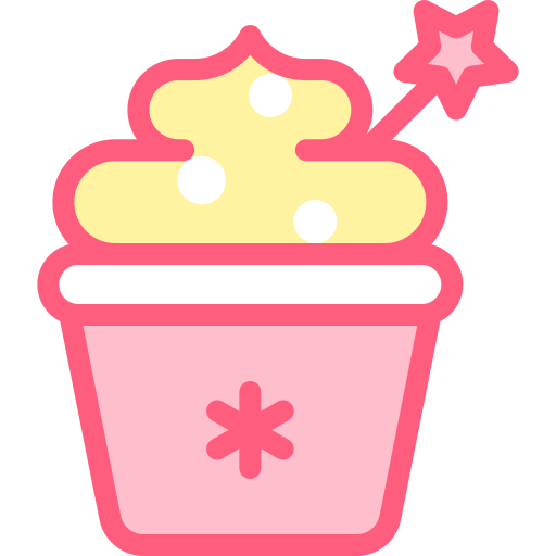 컵케익 Detailed color Lineal color icon