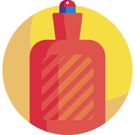 Бутылка горячей воды Detailed Flat Circular Flat иконка