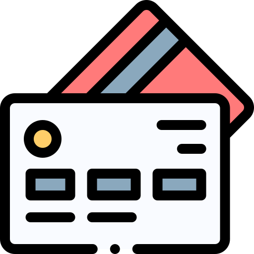 Credit card Detailed Rounded Lineal color icon
