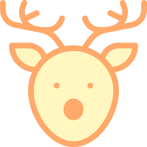Reindeer Detailed color Lineal color icon