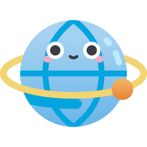 browser Kawaii Star Gradient icoon
