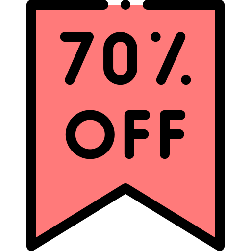 Discount Detailed Rounded Lineal color icon