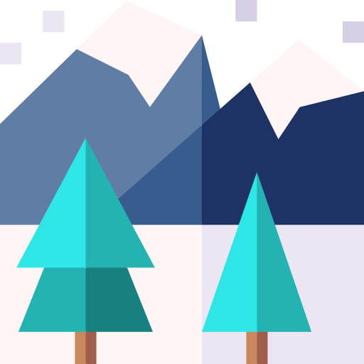 montaña Basic Straight Flat icono