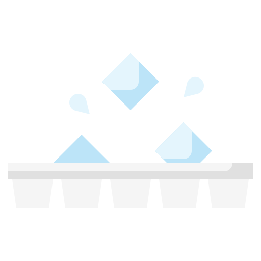 Ice cubes Surang Flat icon
