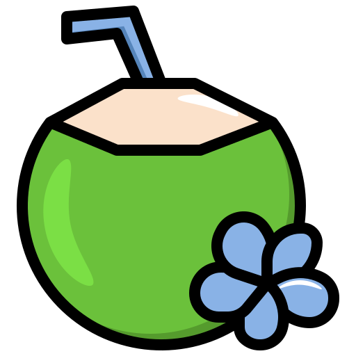 Coconut drink Surang Lineal Color icon