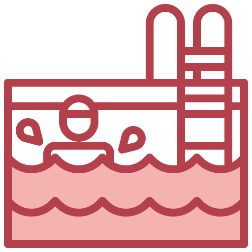 Swimming pool Surang Red icon