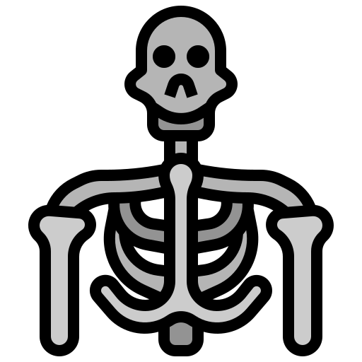 Skeleton Surang Lineal Color icon