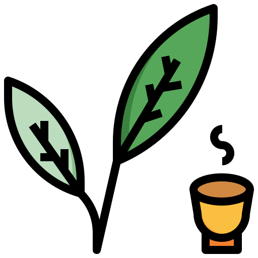 zielona herbata Surang Lineal Color ikona