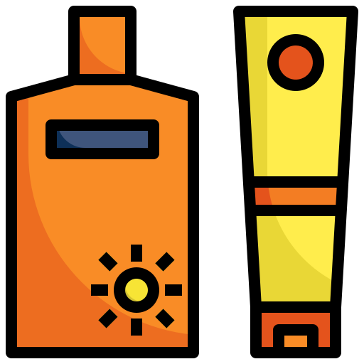 protector solar Surang Lineal Color icono