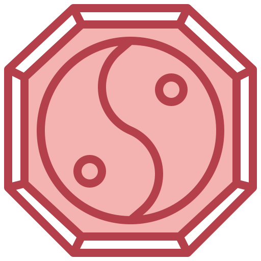 yin yang Surang Red ikona