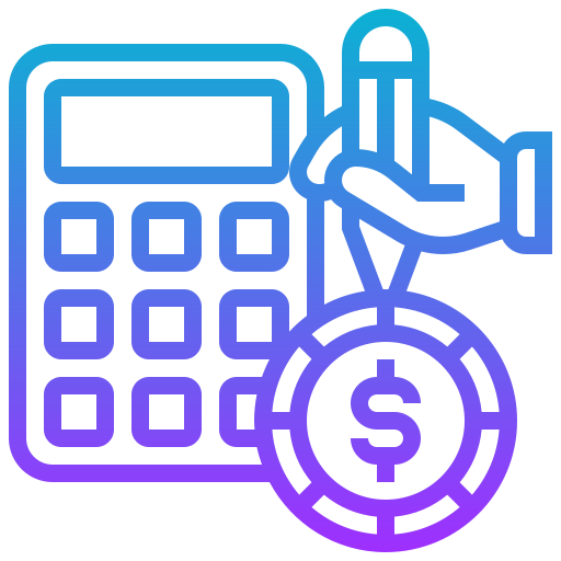 budget Meticulous Gradient Icône