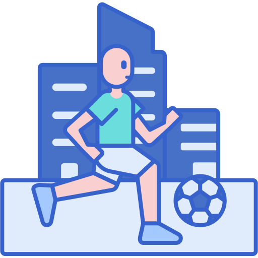 Football Flaticons Lineal Color icon