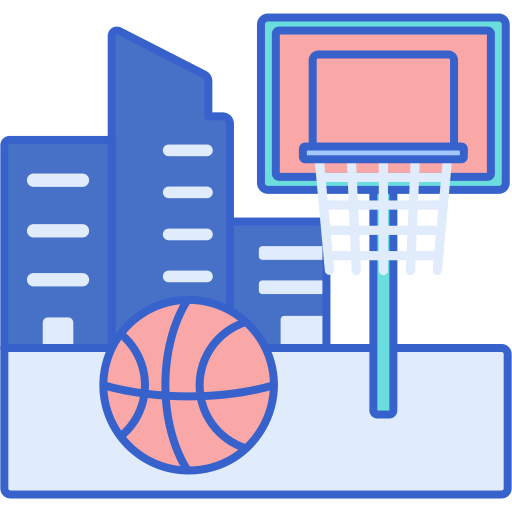 basquetebol Flaticons Lineal Color Ícone