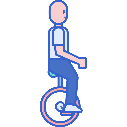 monocycle Flaticons Lineal Color Icône