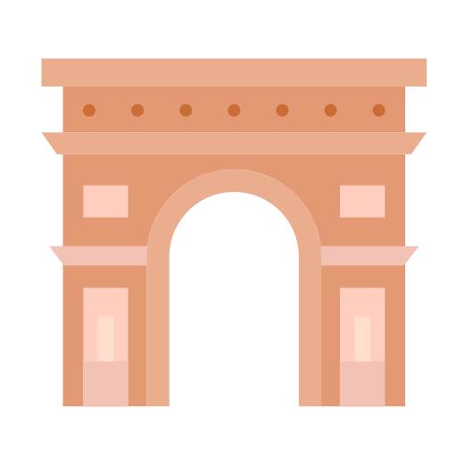 Arch of triumph Good Ware Flat icon