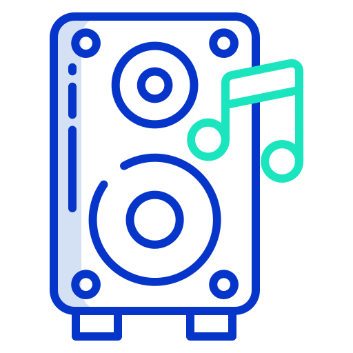 스피커 Icongeek26 Outline Colour icon