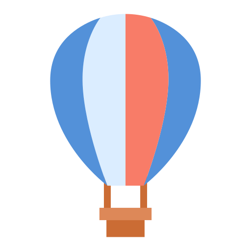globo aerostático Good Ware Flat icono