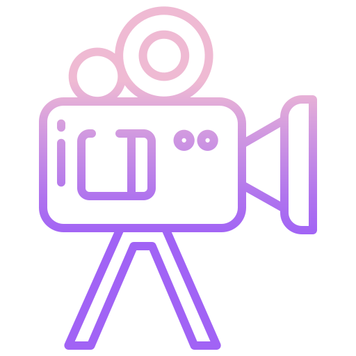 Video camera Icongeek26 Outline Gradient icon