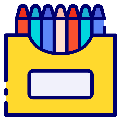 Crayons Good Ware Lineal Color icon