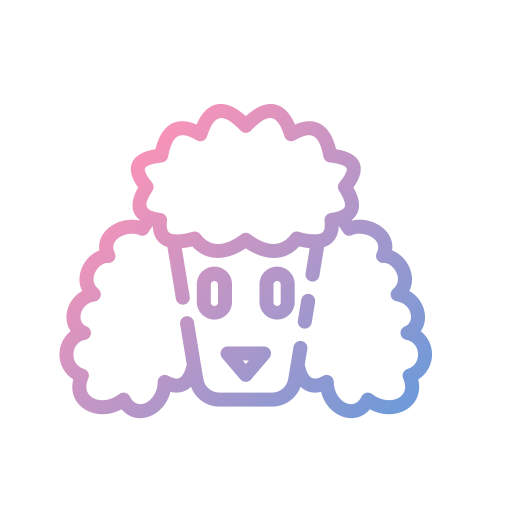 French poodle Good Ware Gradient icon